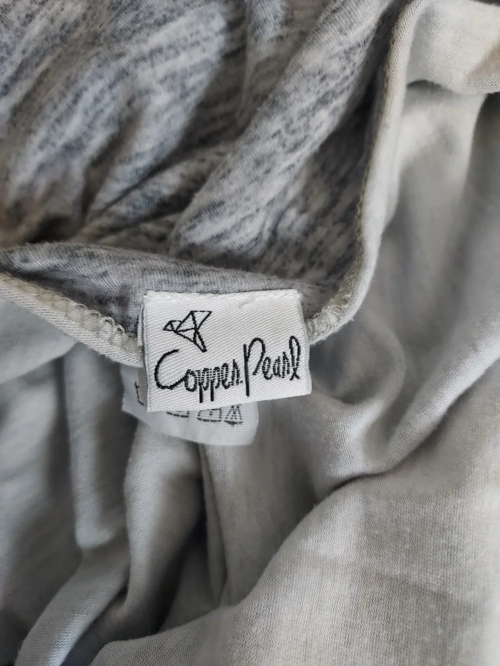 Copper Pearl Heather Gray Asher Large Swaddle Blanket Nursing Cover Soft Neutral
